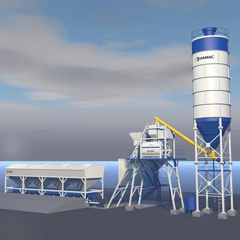 ready mixer RMC stationary Concrete ready mixing batching plant concrete mix batching plant