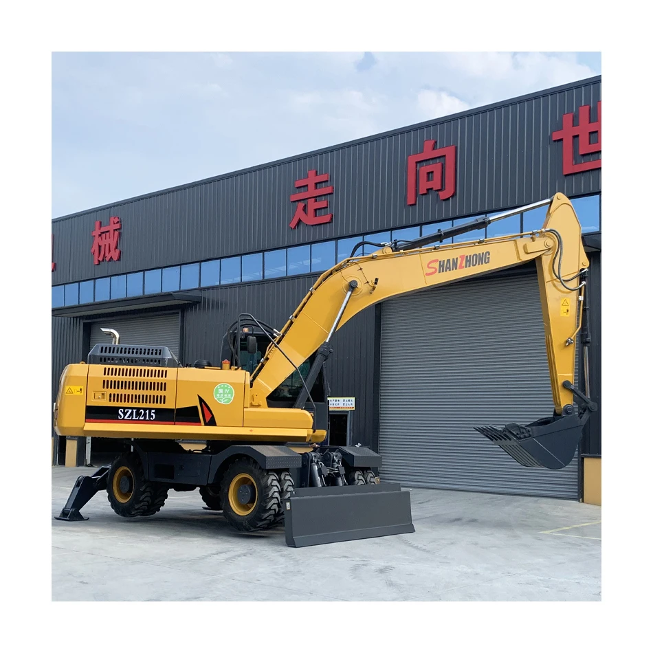 Factory Price 21-23ton heavy machinery Shanzhong SZL215 Wheel Digger with Outrigger Hydraulic Drive