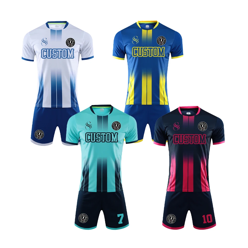 Custom 22/23 Italian Stadium  Football Jersey Sets Training Sublimation Printed Thailand Soccer Wear Shirts Uniform