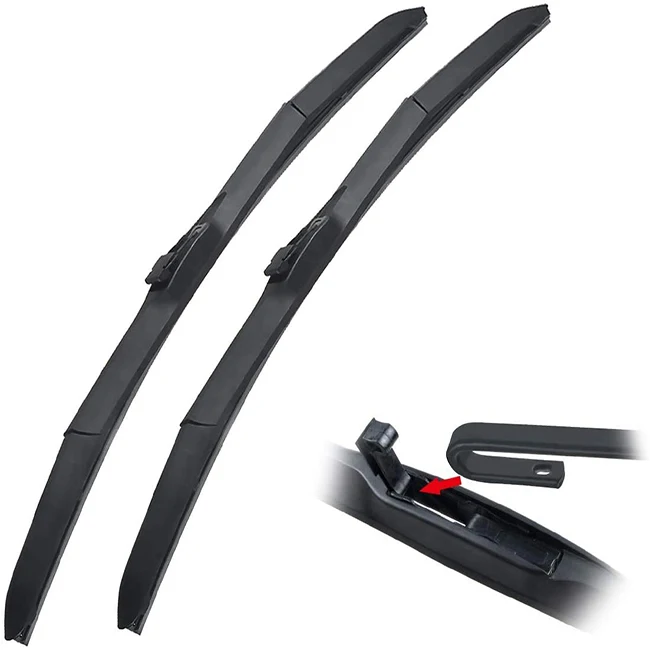 Wiper Blades Universal Soft Frameless Assembly Chrome Auto Car Windshield Wipers