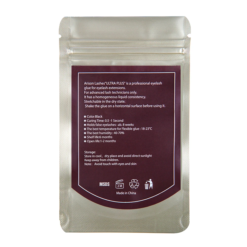 Customized Eyelash Extension Glue Private Label 5ml 0.5-1 Secod fast dry  6-8 weeks CPSR safety report MSDS