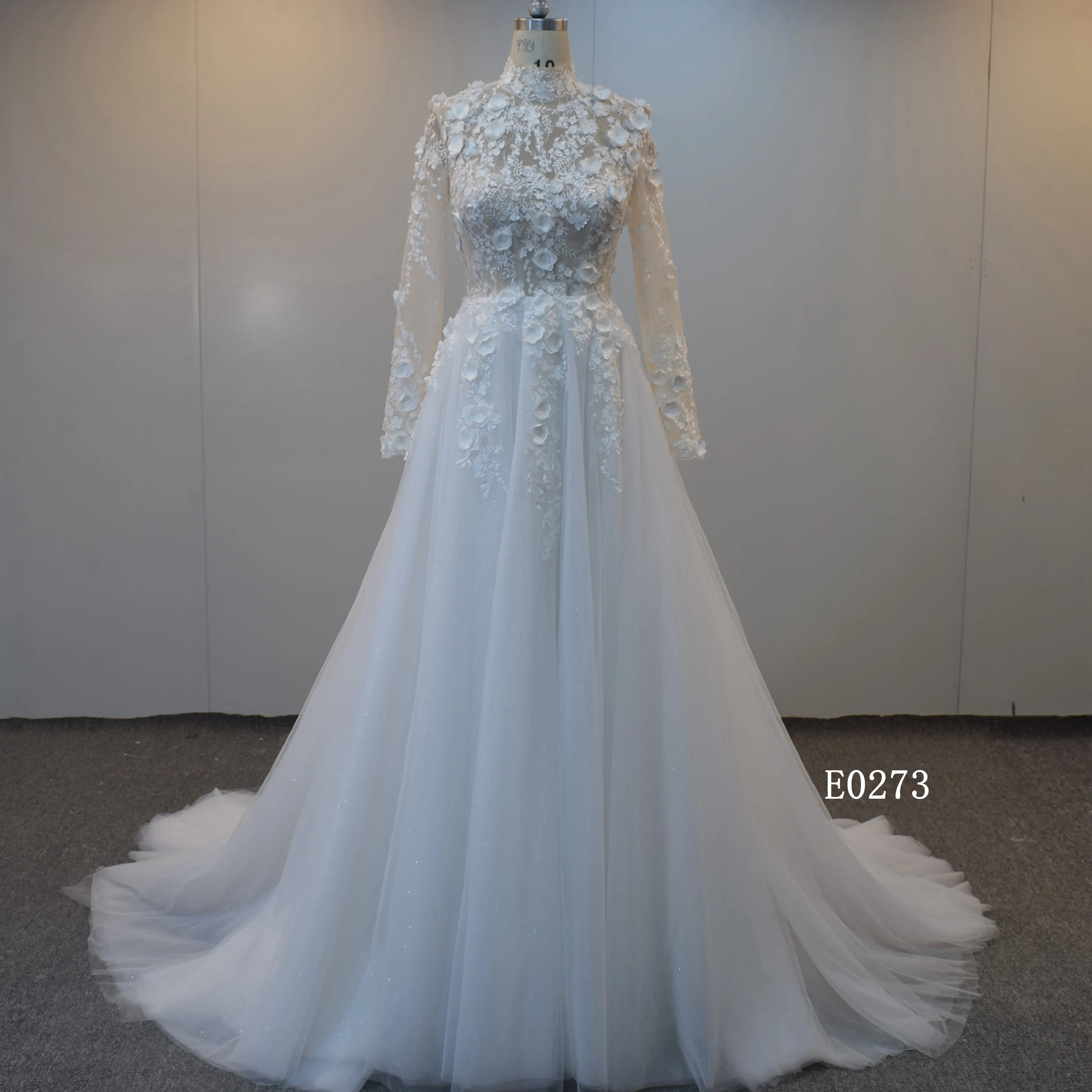 Новое поступление свадебное платье с длинными рукавами для невесты