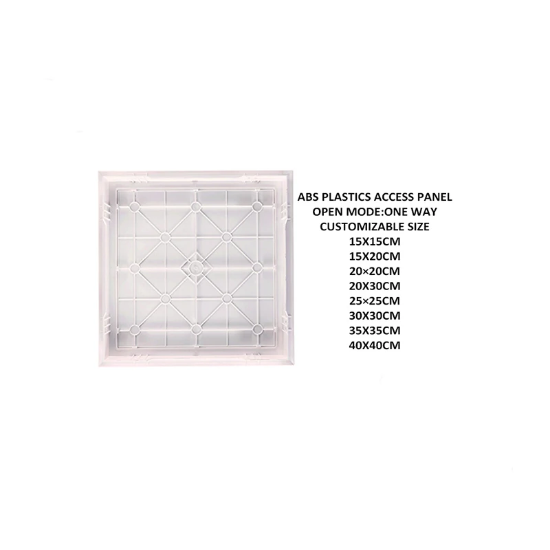 Fireproof Easy To Install Abs Ceiling Plastic White Access Panel Door For Wall Inspection