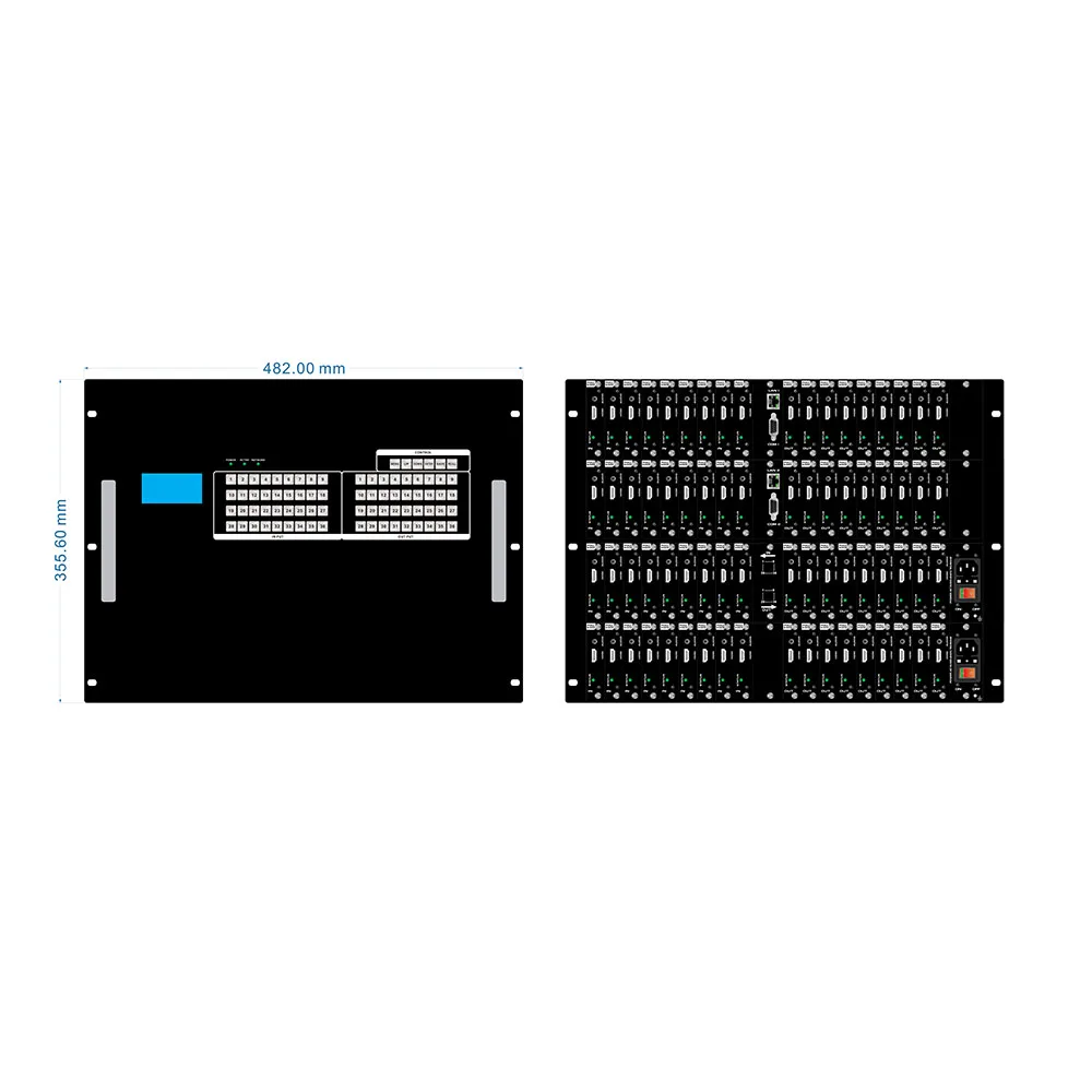 opaxy best cheaper Button control Central control host 27x19 1 card 1 port 1080P 4K30 and 4K60  Matrix Switcher