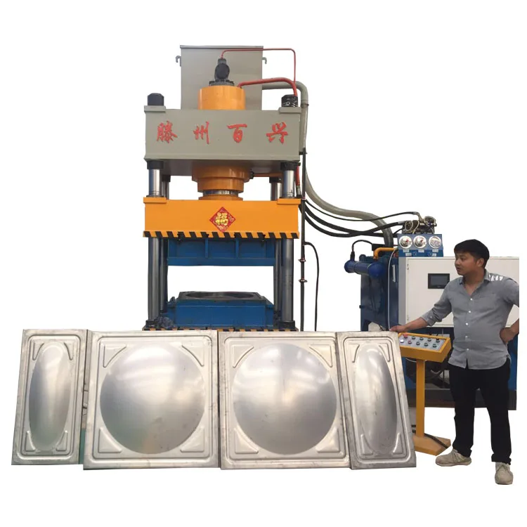 hydraulic presses are used to manufacture stainless steel water tanks