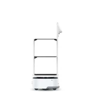 Интеллектуальный коммерческий робот для быстрого обслуживания ресторана с большим колесом официант Умной крышкой