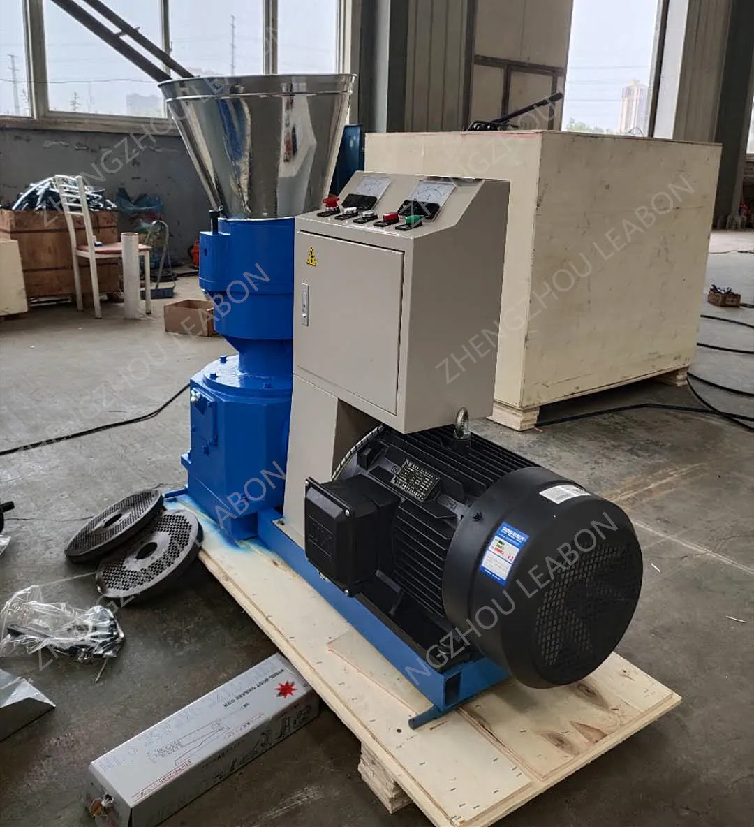 Livestock Animal Feed Mill Processing Machine Rabbit Chicken Duck Cattle Flat Die Feed Pellet Mill Machine