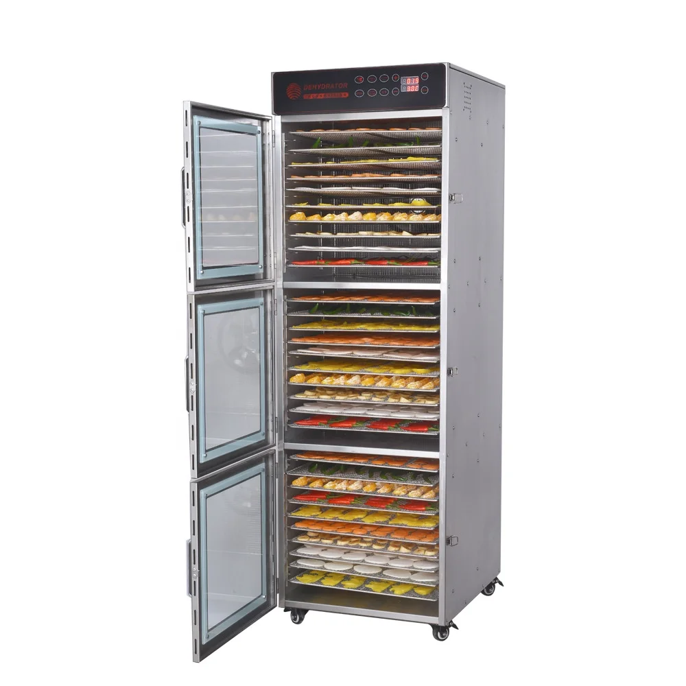 
30 лотков, коммерческий пищевой Дегидратор, машина для фруктов и овощей, промышленная сушилка для вяленой говядины 