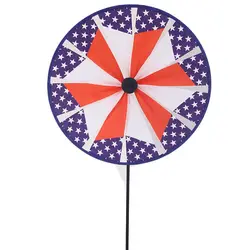 BAILING Custom Us National Day Kids Classic Windmill Toys 40x100cm Flag Element Windmill