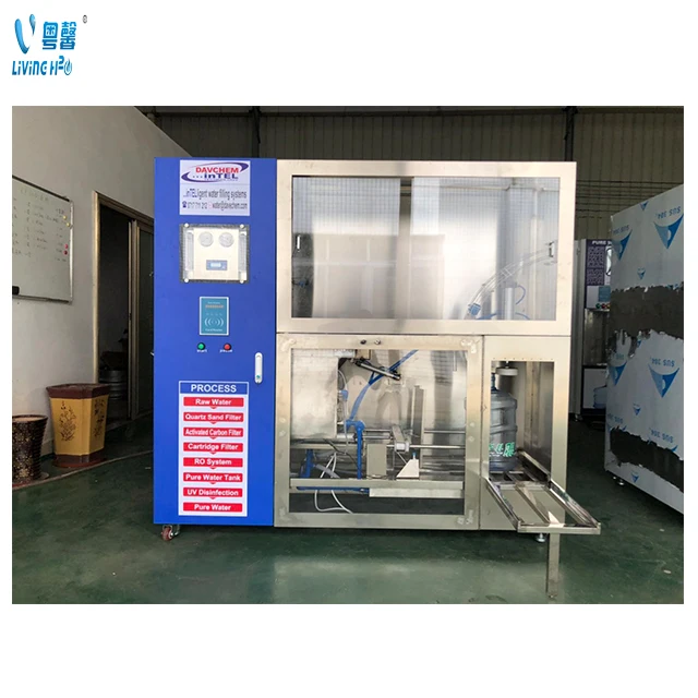 water refilling station machine 5 gallon bottle drinking water bottling  vending machines