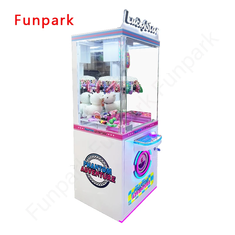 Funpark Best Selling Amusement Clip Machine Mini Dolls Toys Machine Vending Coin Operated Games