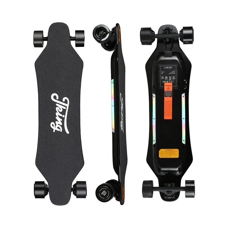 free shipping dual hub motor electric skateboards for sale 2000 Watt four wheel off road  hub motor electric skateboard