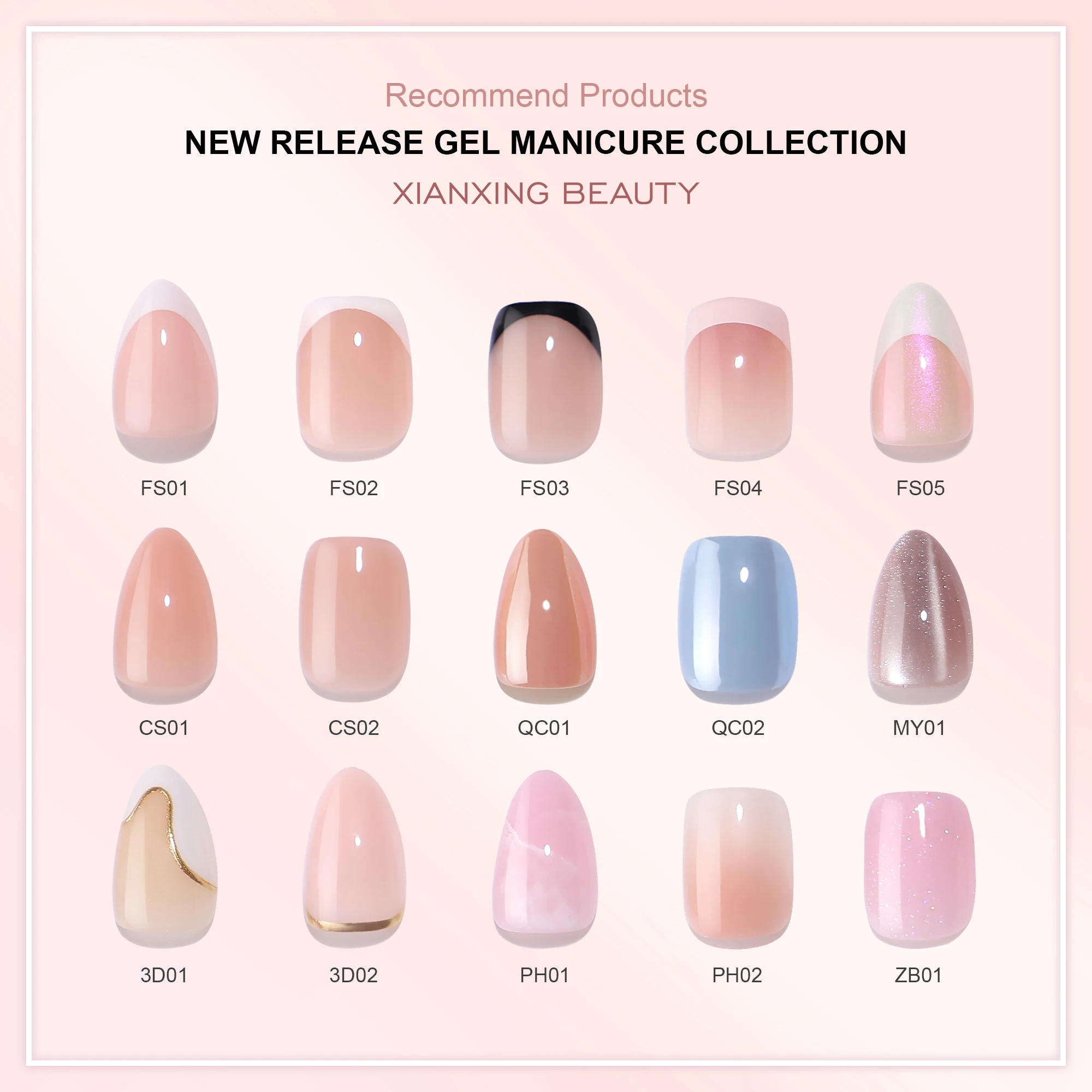 32Pcs Designer French Tip Press On Nails 3D Short Almond False Nails Press On Handmade Gel Nail Supplier For Summer