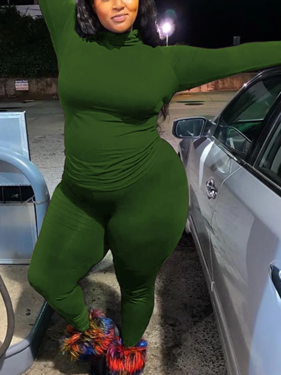 Женский Повседневный комплект из 2 предметов, однотонный спортивный костюм с длинным рукавом, джоггеры больших размеров, осень 183