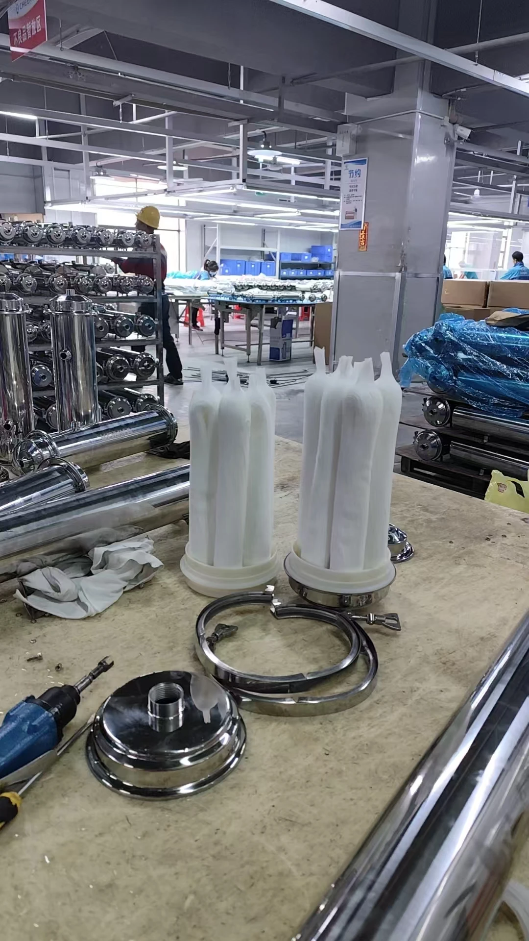 1000L Hollow PVDF Material Fiber MBR Membrane for Filtration Treatment System Water Filter Cartridge