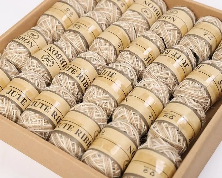 
24PCS Vintage DIY Jute Rope Natural Jute Twine Rustic String Cord Rope 