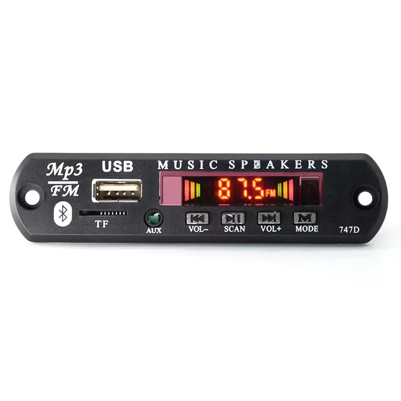 Hot selling MP3 Blue tooth decoding board module 12V car music player radio audio decoder motherboard with USB remote control FM