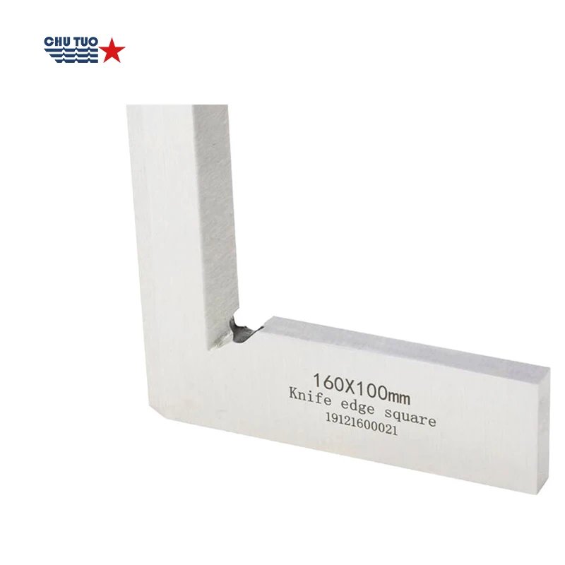L-type wood working carbon steel 90 degree knife edge right angle ruler right angle measuring tool Try Square Precision Flat