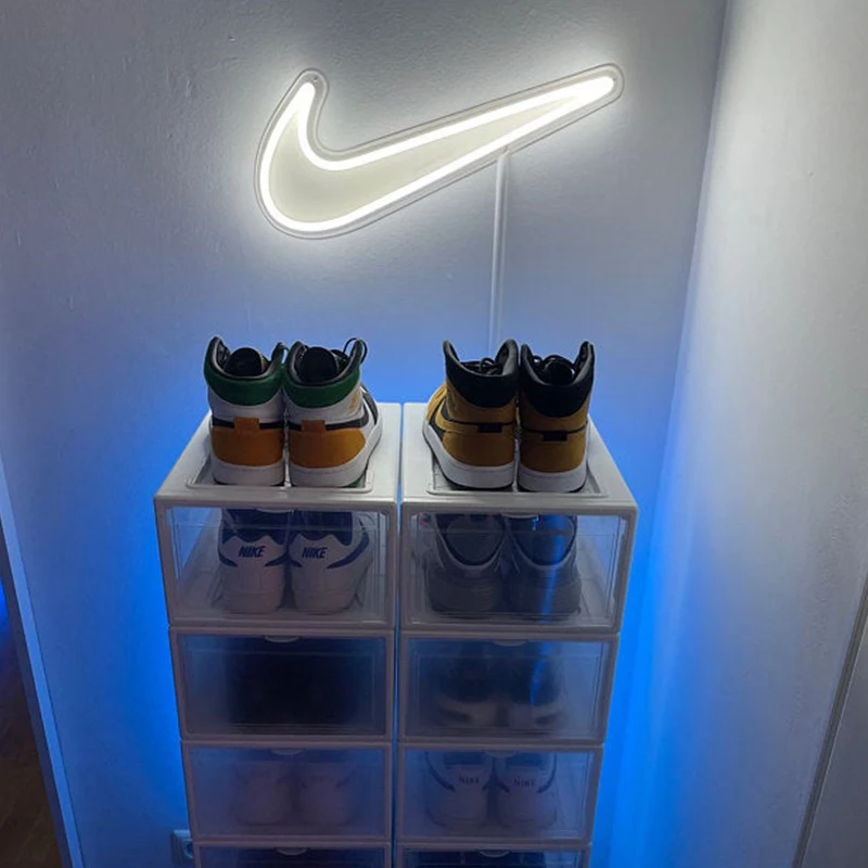 Wall Decor For Bedroom Led Signs Shoe Room Lights  Logo Pink Light Fashion Large Man Cave Decorcave Teen On Relax Neon Sign