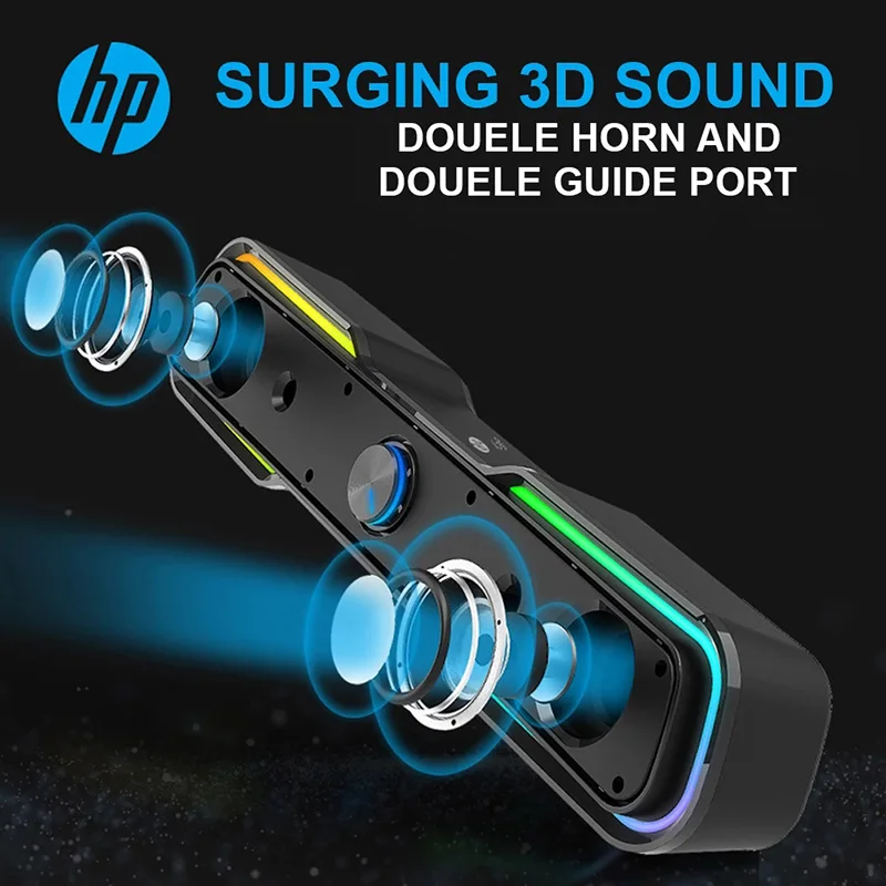 DHE-6002 wholesale 2020 new speakers audio system sound for gaming pc home theatre woofer speakers bass usb