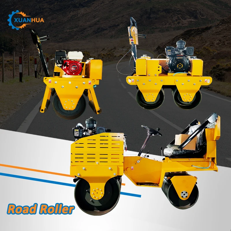 1/1.5/3/7 ton hand held road roller machine with OEM servers