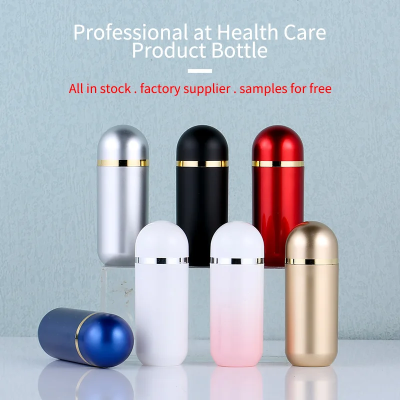 15 ML Black Medical Candy Plastic Bottles Unique Design Ready Stock