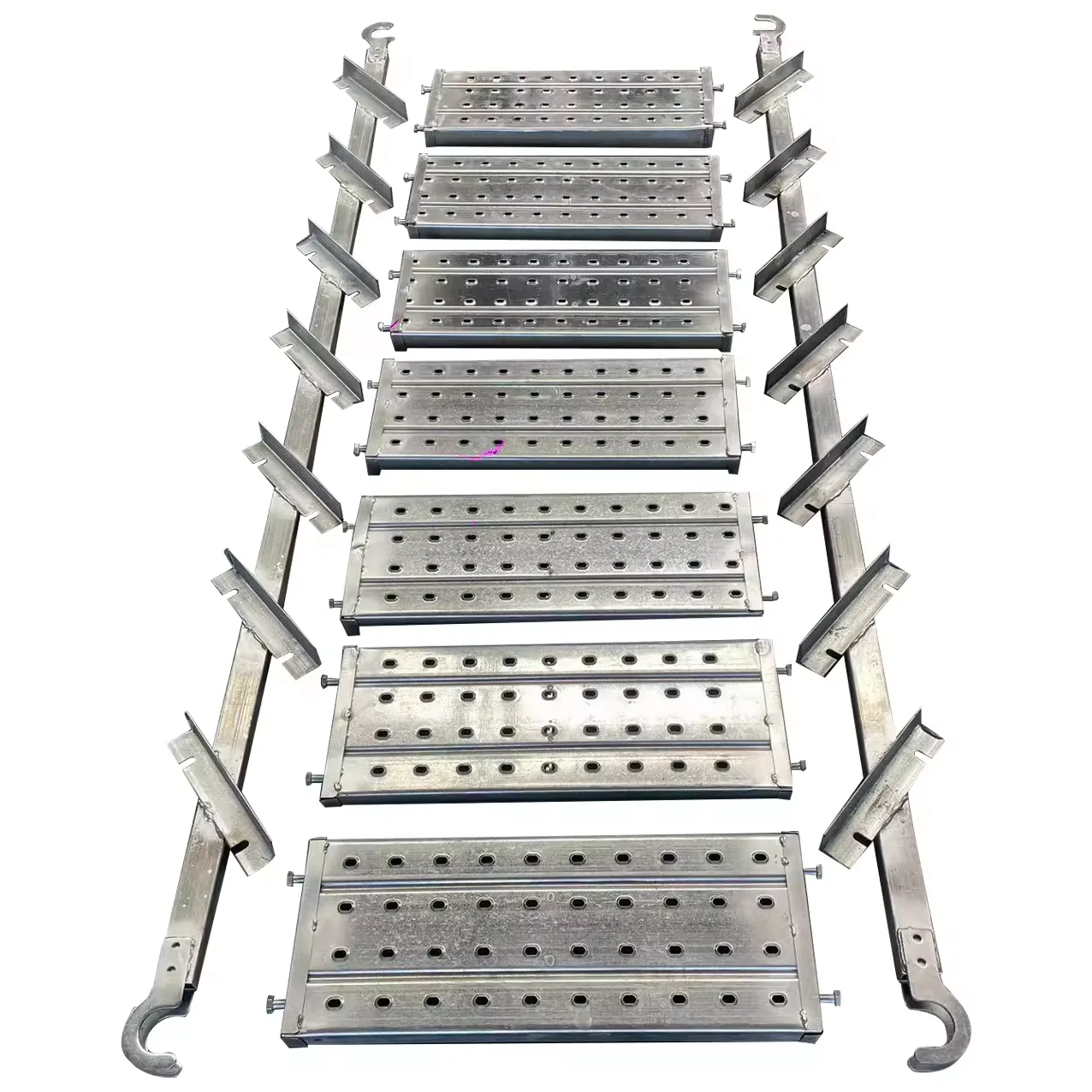 Scaffolding System Steel Stair Case Galvanized Scaffolding Ladder Beam Steel Step Ladder with Hook