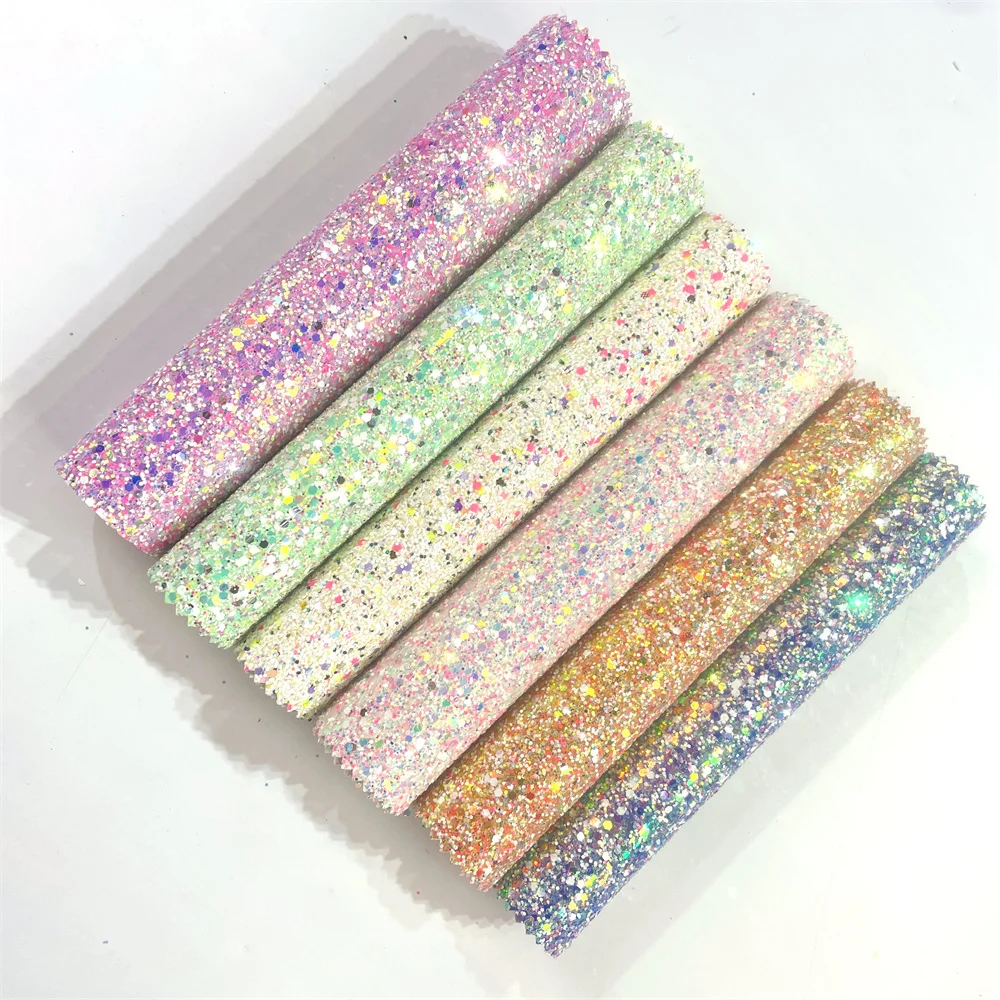 Luxury Lace Material Popular Evening Dress Fabric 2024 Newest High Quality Glitter Sequin Lace for Lady Shoes Women PU Knitted