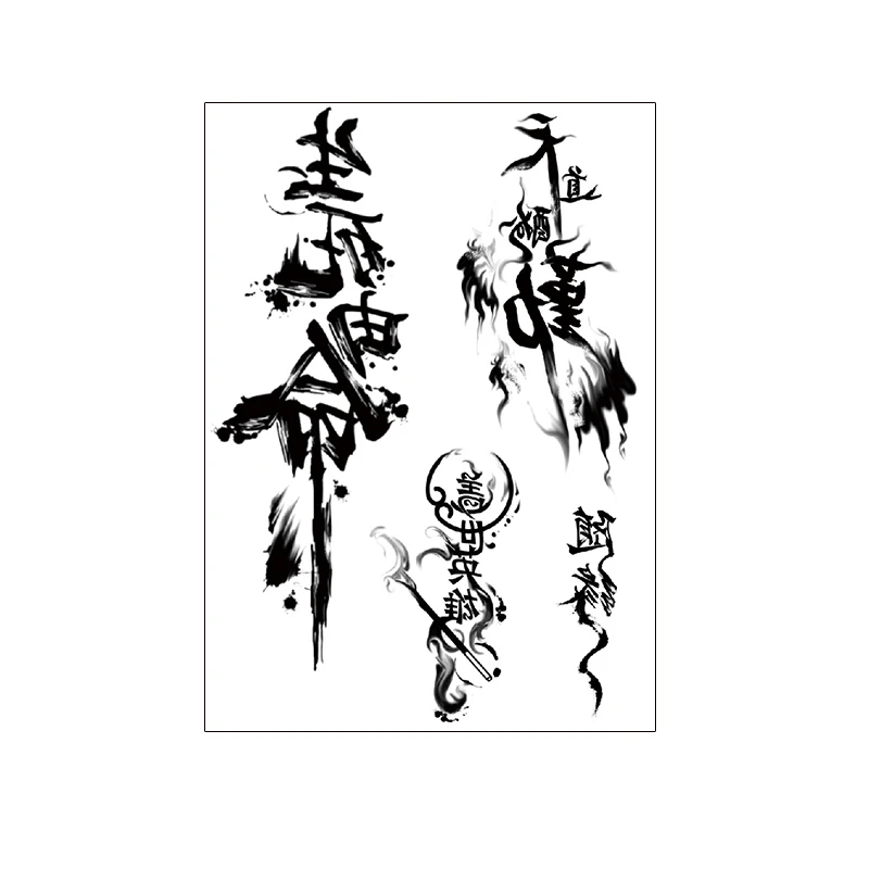  Высококачественная безвредная временная татуировка Sakyamuni Devil Geisha водостойкая и долговечная сексуальная