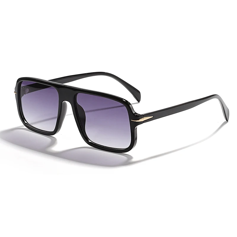 HW 6681 big frame custom designer fashion pilot sunglasses women metal frame shades luxury sunglasses men