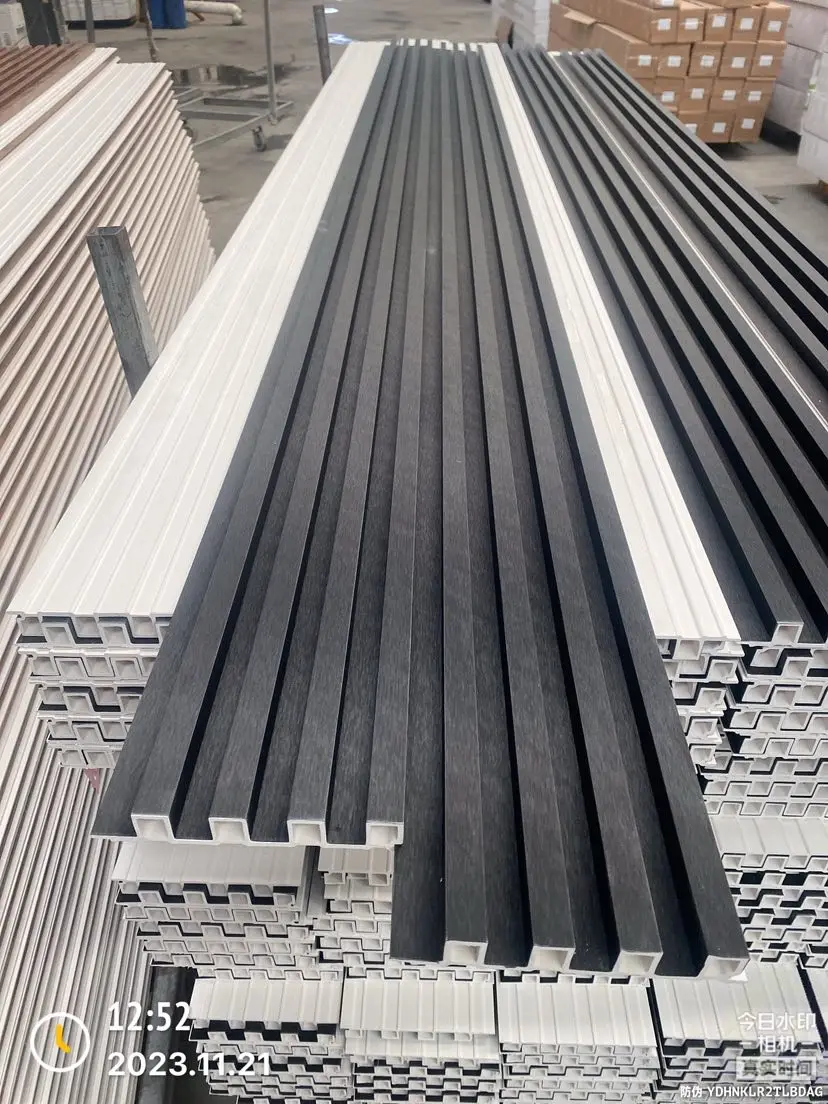 Hot selling High quality WPC Wall Panel waterproof WPC Wall panel with Wooden Grain Fluted Durable Wall Panel