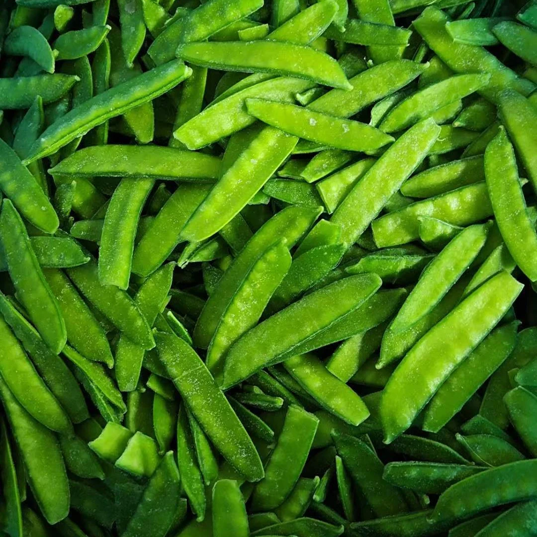 High quality cheap quick frozen healthy green snow peas package in bulk