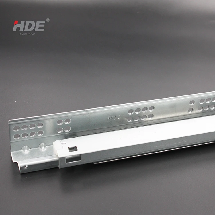 Quality undermount soft closing full extension adjustable cabinet drawer slide