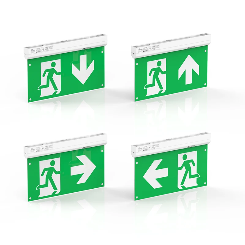 OT-ES992-AR-LP IP20  new slim 2 -in-1 Li-Ion LiFePO4 battery emergency self test exit box  exit lightwith Arabic words