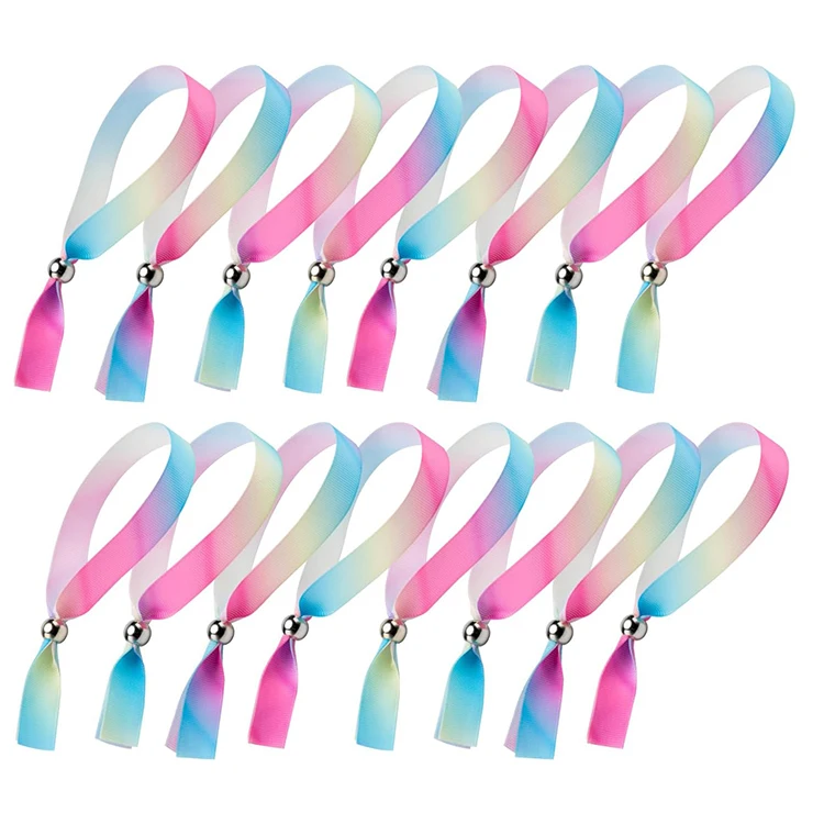 Factory Customized fabric Woven What Would Jesus Do Wristband Jacquard Colorful Fabric Bracelets bracelet