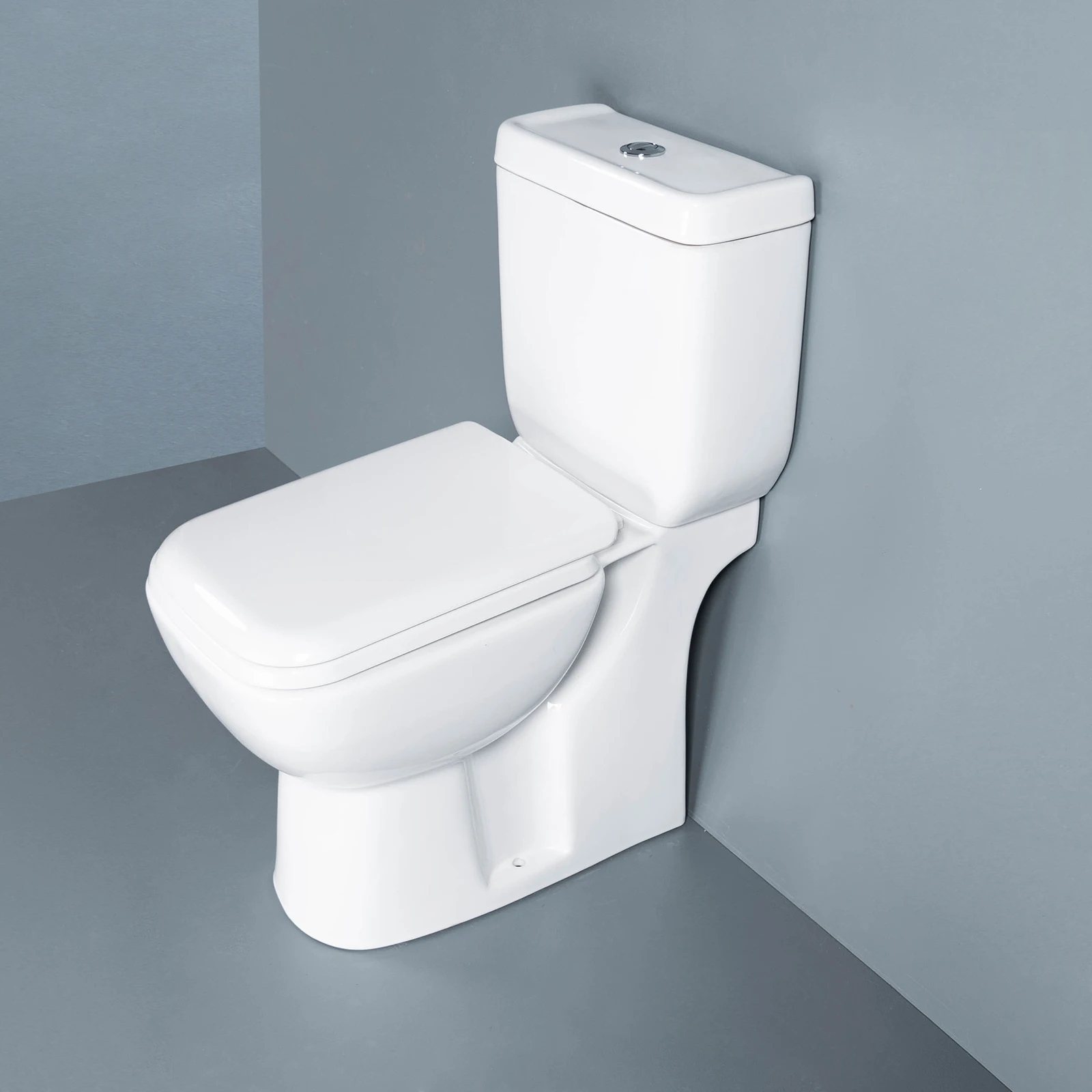 High Quality Two Piece Bathroom Ceramic Toilet Sanitary Ware Porcelain WC Floor Mount Closestool Toilet For Bathroom