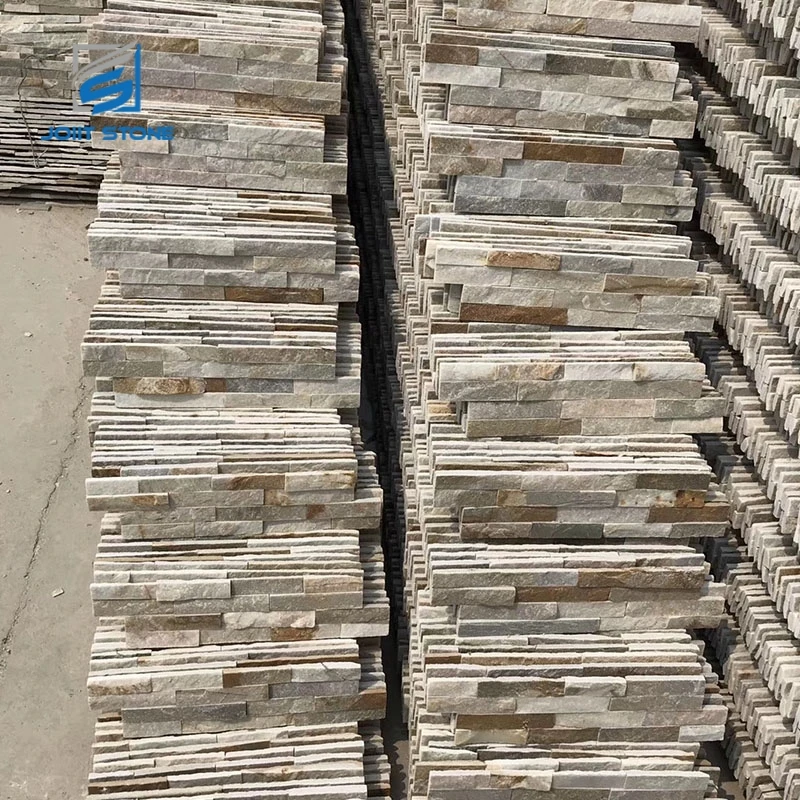 Natural Slate Exterior Culture Stone Brick Veneer For Outdoor Wall