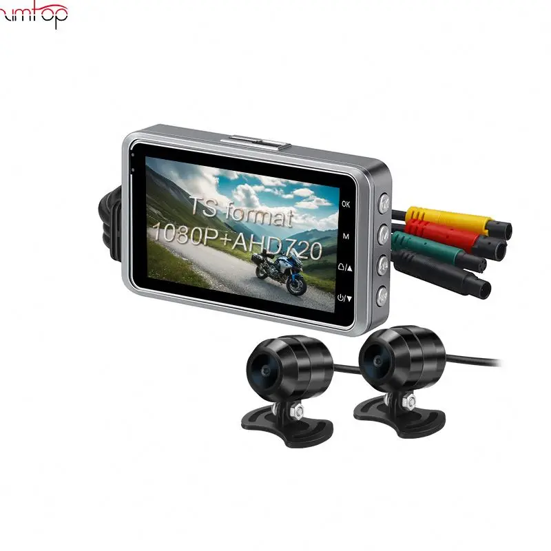 3 inch Mini Full HD 1080P Motorcycle Camera DVR Dash Cam Dual-track Front Rear Motorcycle recorder camera