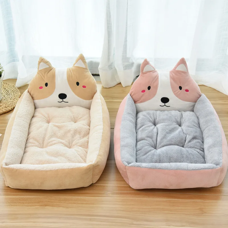 Pet supplies dropship product soft cat and dog bed washable luxury large cat pet dog bed