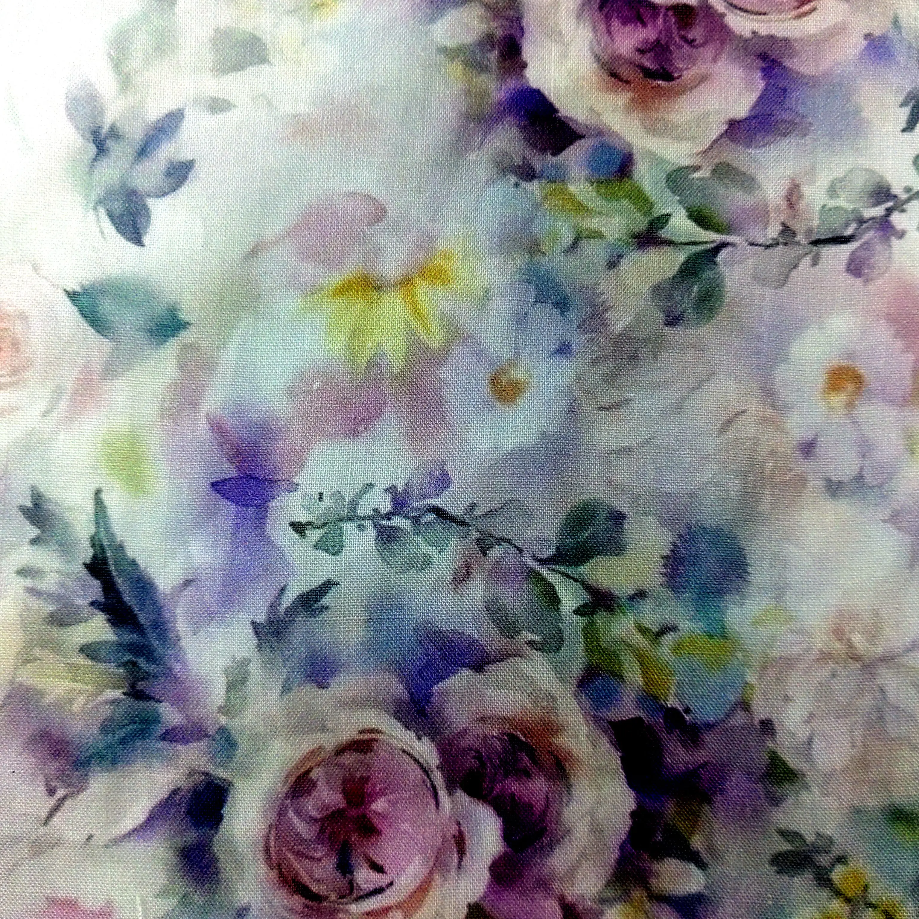 Popular High Quality Ramie Linen Fabric Breathable Summer Thin Skirt Fabric Digital Print Ramie Printed Fabric For Clothing