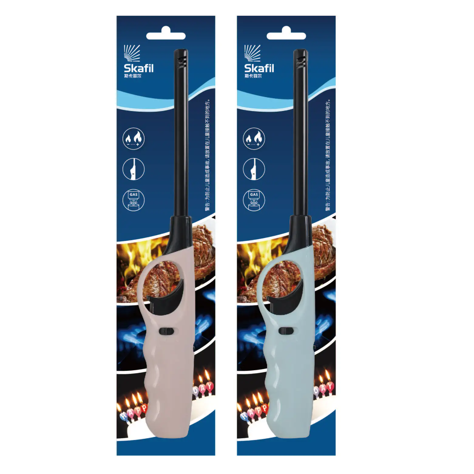 refillable little and dainty gas lighter outdoor bbq lighter windproof candle  lighter