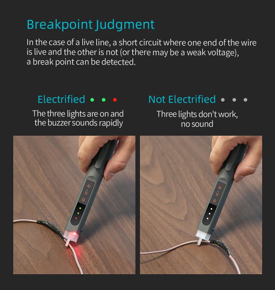 JIMIHOME JM-G2704 Test Pen Electricity Detector Mini Electric Tester