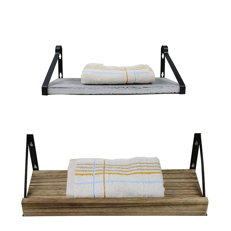 wholesale custom Floating Shelves & wall mounted shelf Rustic Wood wall Shelves for Bathroom and Living Room