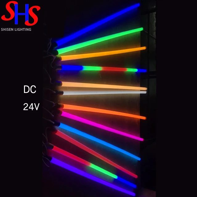 Светодиодная трубка t8 PC 4ft IP65 DC24V, водонепроницаемая, красная, желтая, синяя, желтая, фиолетовая, розовая Светодиодная трубка t8