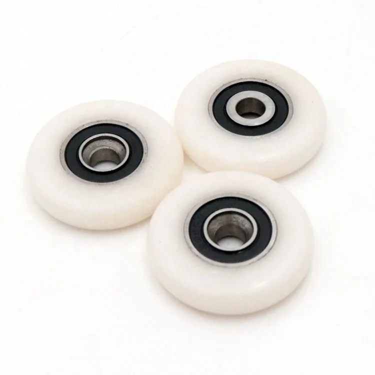 Manufacturer Furniture POM PA66 Nylon pulley shower roller wheel 696 bearing for sliding window cabinet roller 5*27*5.5MM