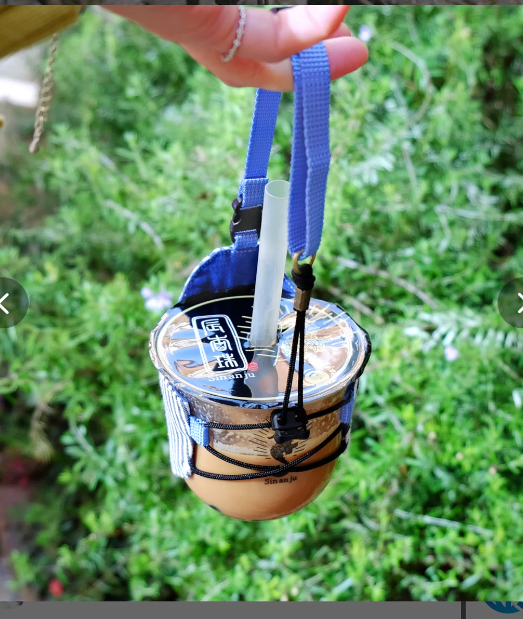 New Neoprene Sleeve with Carrying Handle Sleeve Sublimation With Handle Tumbler Coffee Cup Holder