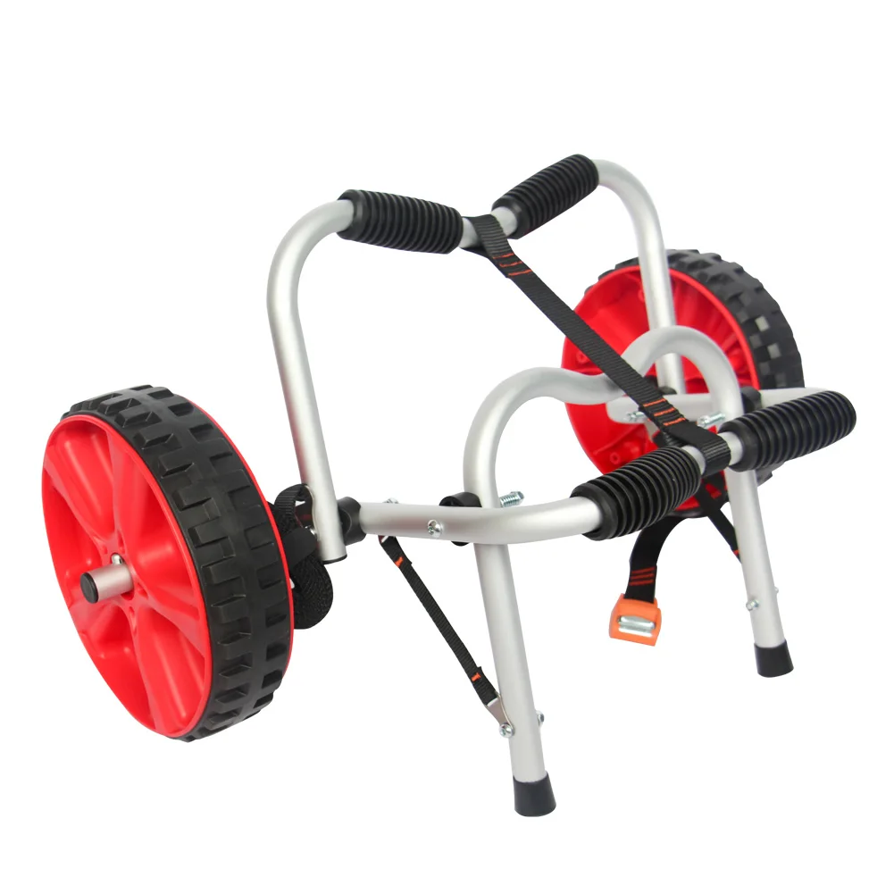 Kayak Accessories Carrier Surfboard Trailer Silver Trolley Aluminum Kayak Trailer Kayak Cart for Carrying