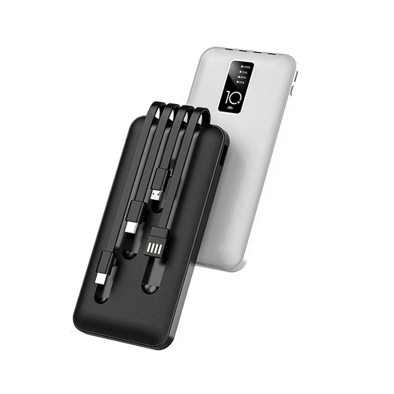 
2021 Smart Mobile Phone Power Bank With Charging Cable 
