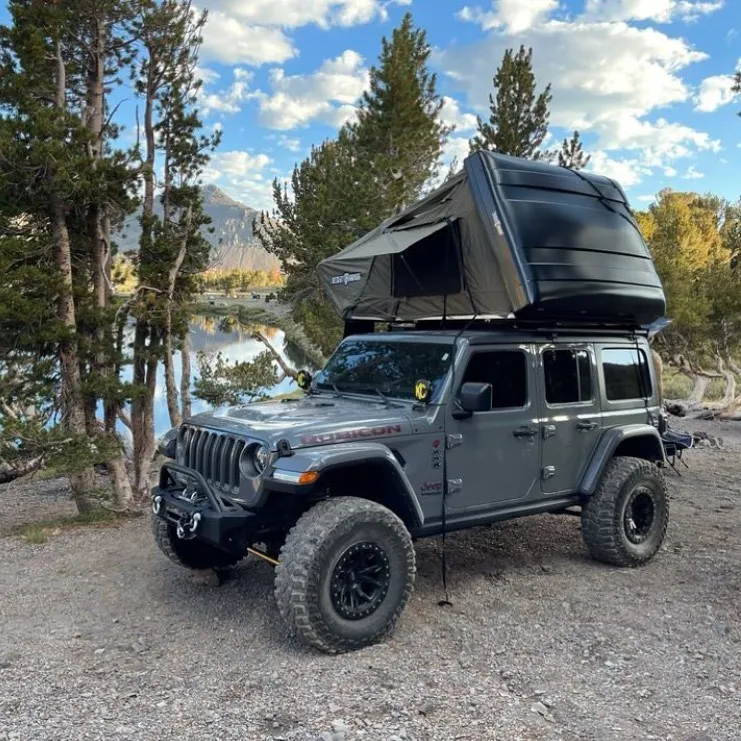 Professional Factory Double Portable Solutions: Truck Bed Camper And Camping Car Side Open Roof Top Tent