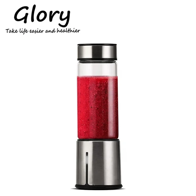 High Quality Mini Stainless Steel Ice Crushing Usb Rechargeable Smoothie Portable Usb Wireless Fruit Juicer Blender Cup